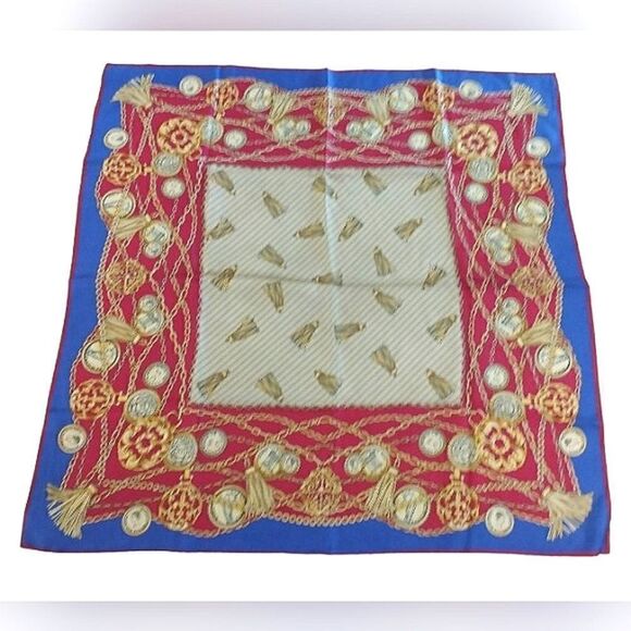 Adrienne Vittadini 💯 Silk Scarf Vintage Square - Picture 1 of 11